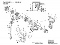 Bosch 0 603 268 742 PHG 600-E Hot Air Gun 240 V / GB Spare Parts PHG600-E